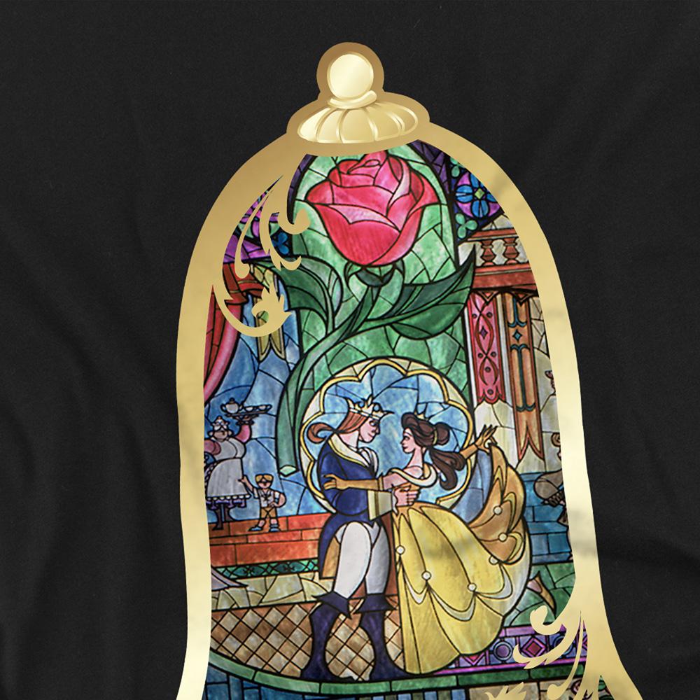 Beauty And The Beast Unisex Adult Stained Glass T-Shirt