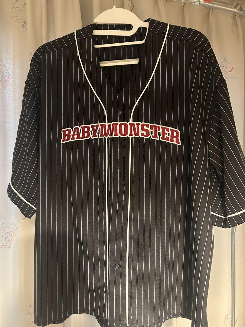 

[Б/У] Бейсбольная рубашка BABYMONSTER, Размер L, Мерч с живых выступлений, Футболка