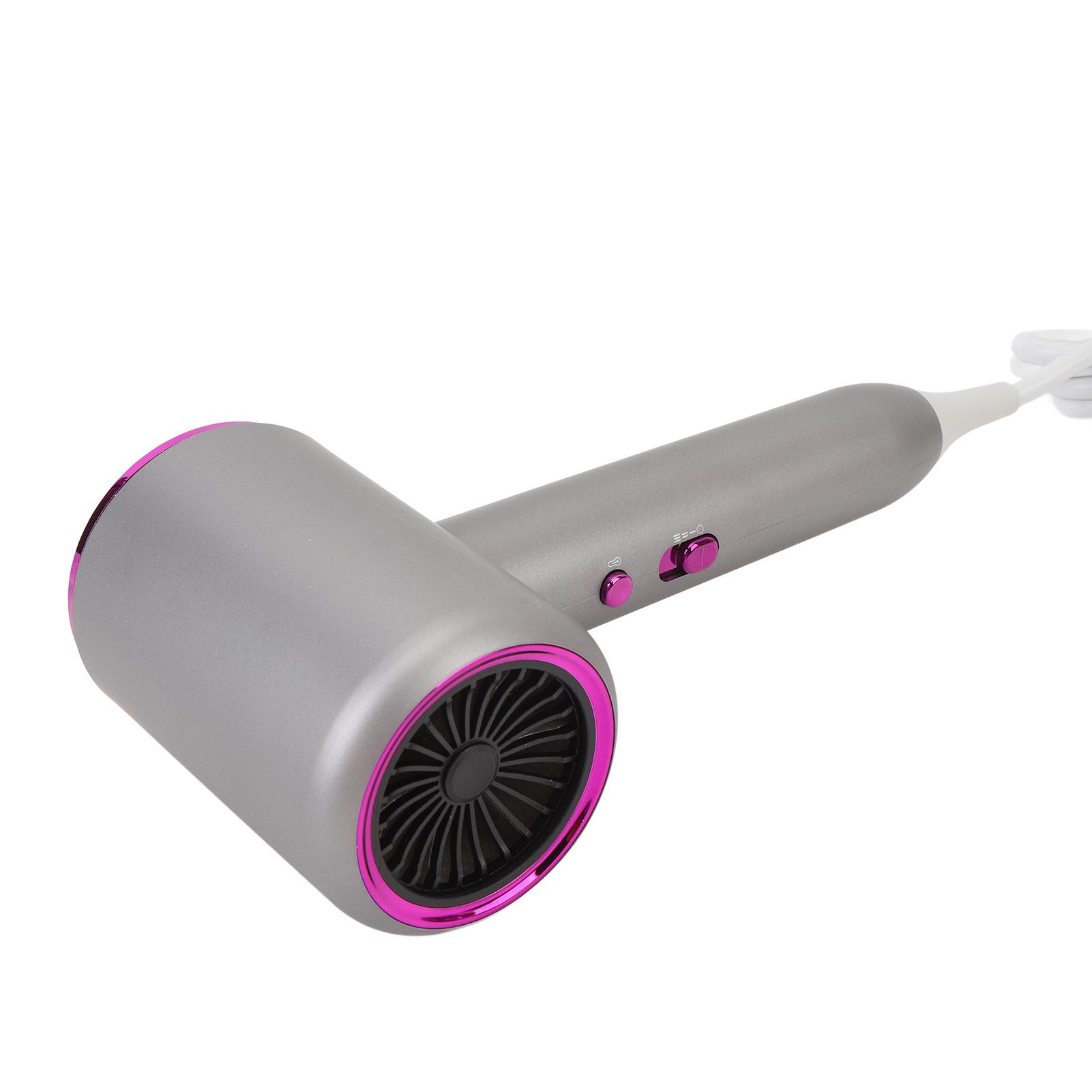 

Фен с ионизацией 20000 об/мин Быстрая сушка Низкий уровень шума 2 температурных режима 3 скорости воздушного потока Фен US Plug серый