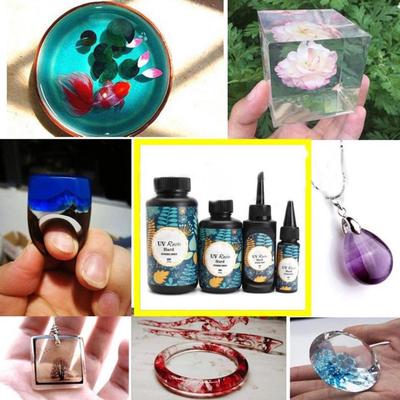 10/15/25/60/100/200g UV Resin Hard Glue Ultraviolet Transparent LED DIY Tools
