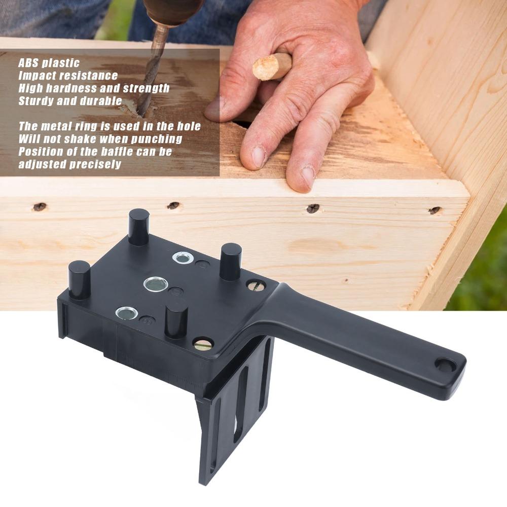 Handheld Drill Guide Professional Self Centering Jig Portable Hole Locator Tool For Carpenter