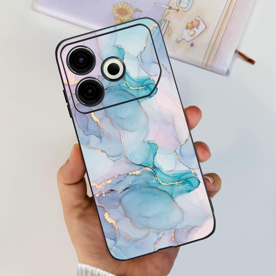 For Tecno Pova 6 Neo Phone Case Pova6 Neo 4G 2024 Elegant Printing Soft Silicone TPU Cases