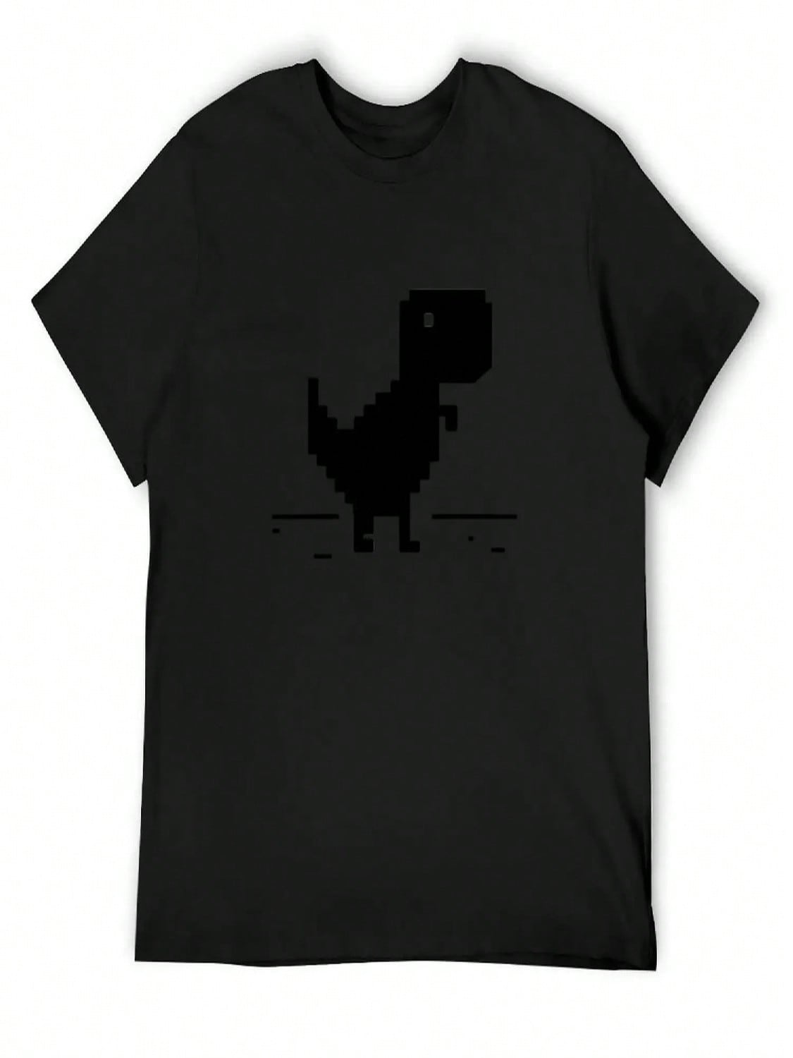 Dino T-Shirt Hippie Clothes Blanks Funny Shirt Cotton unisexs Graphic T-Shirts S разноцветный
