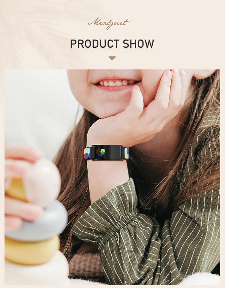 Gratis Gepersonaliseerde Autisme Medische Alert ID Armband Voor Kind Kinderen, 0-7 Jaar Op Maat Anti-verlies Armband Siliconen Polsband