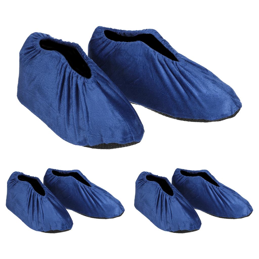 Shoe Covers 3/6/10 Pairs Reusable Non Slip Shoe Protector Covers Velvet Washable Soft Shoe Cover for Household Office