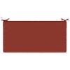Seat Cushion SOEST 100percent  Polyester Red 120 X 60 X 15 Cm