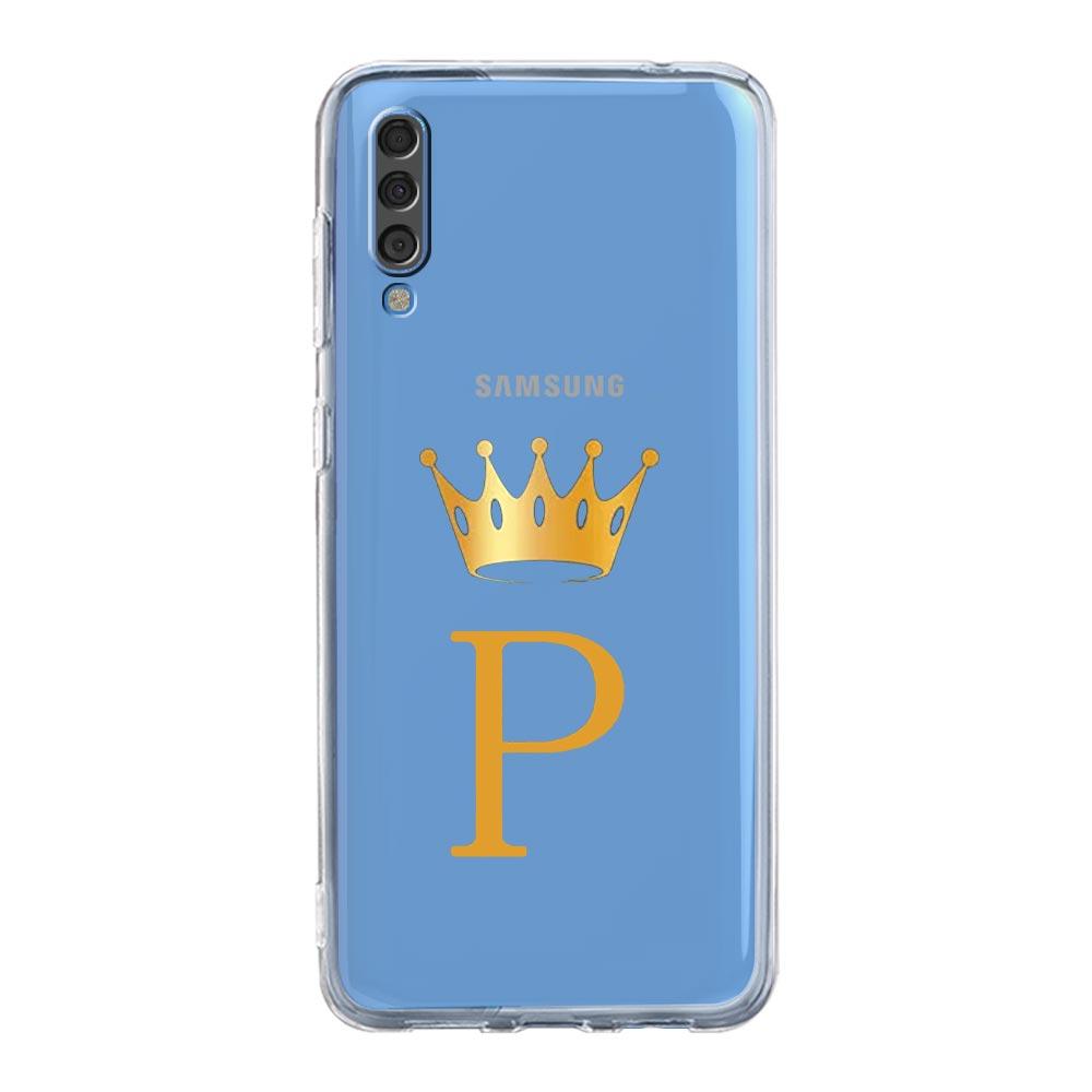 Pouzdro pro Samsung A54 A52 A50 A70 A10 A30 A40 A20S A20E A02S A12 A14 A22 A24 A42 A34 A32 5G A04s Kryt Koruna Písmeno A Do b Umění