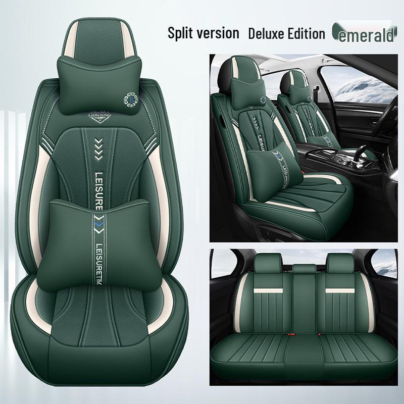 All-Season Universal Soft Leather Car Seat Cushion & Cover