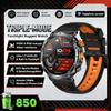 2026 New Military GPS Sports Smart Watch Men Compass 3ATM Waterproof Swim Fitness Tracker AMOLED HD SmartWatches 850Mah Battery