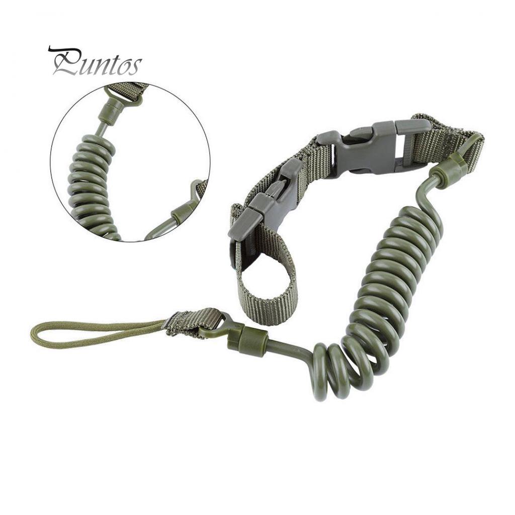 150cm Military Tactical Elastic Release Pistol Sling Lanyard