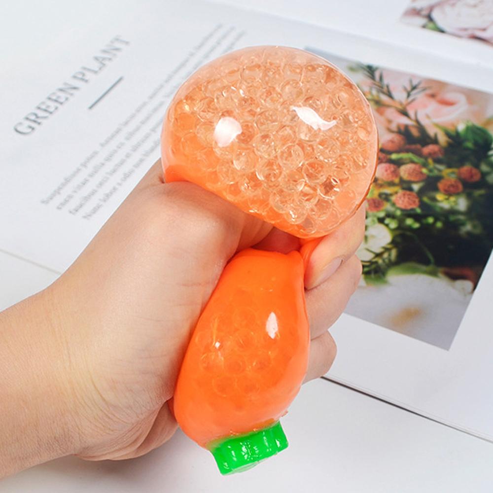 Carrot Squishies Stress Ball Toy - Sensory Simulation Food Stress Relief Squeeze Toy For Adults Easter Basket Stuffers