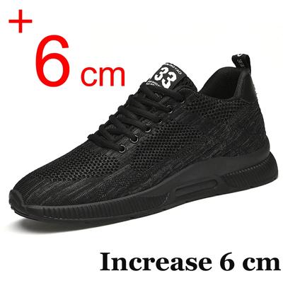 Men Sneakers Elevator Shoes Hidden 6CM Height Shoes For Male Casual Breathable Sports Lift Taller Men Heightening Shoes Man 46