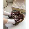 Damenschuhe neue Frühling und Herbst Nische Shell Head weiße Schuhe Plateau vielseitige Sport-Board-Schuhe lässig