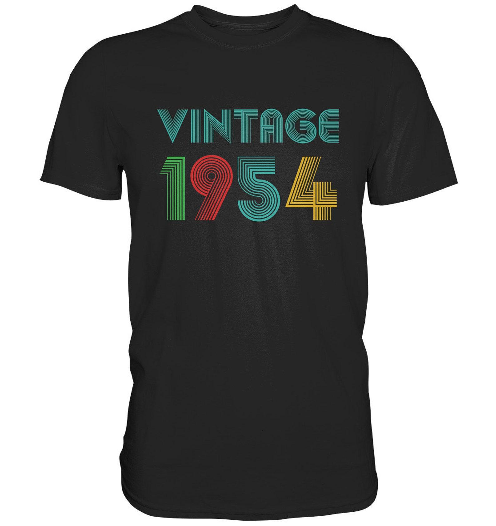 T-Shirt 69 Years Birthday Shirt 1954 Sayings Birthday Gift Woman Men Vintage Tshirt - Premium Shirt L