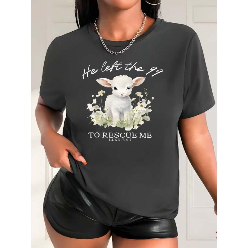 

European size HE LEFT THE 99 TO RESCUE ME Printed Short Sleeved T-shirt, Casual Round Neck Women S T-shirt, Sports T-shirt, Women S Sportswear 4XL чорний
