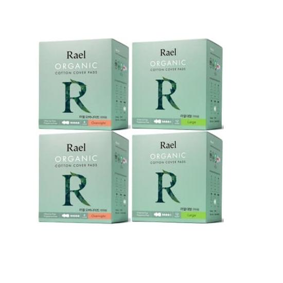 

2 packs of Lael sanitary pads + 2 packs of overnight 8 pads (choose 1 of 2 types) (medium 14 pads / large 12 pads) Large 2-pack + Overnight 2-pack