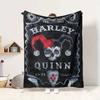Harley Quinn Flannel Blanket Throw Blanket Soft Warm Sofa Bed Camping Car home Decor Unique Christmas Gift C93010