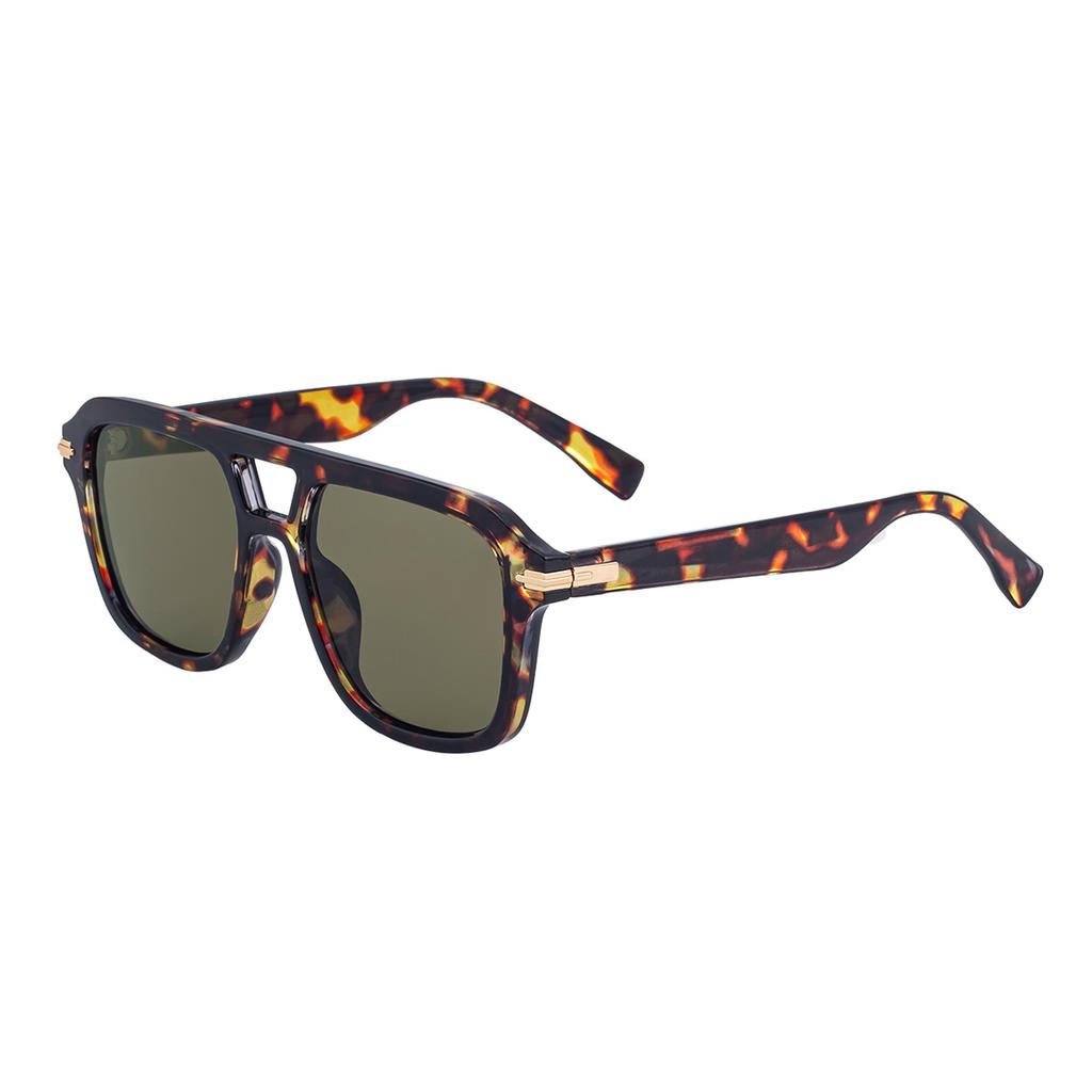 European and American new sunglasses for women, sophisticated fashion square frame, outdoor trendy double-beam sun-protection men's sunglasses for dri