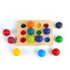 Assembling Building Blocks Mulitcolor Leaves Ball Inverted Beads Game Assembly Model Kindergarten Music Rainbow Tree Educational