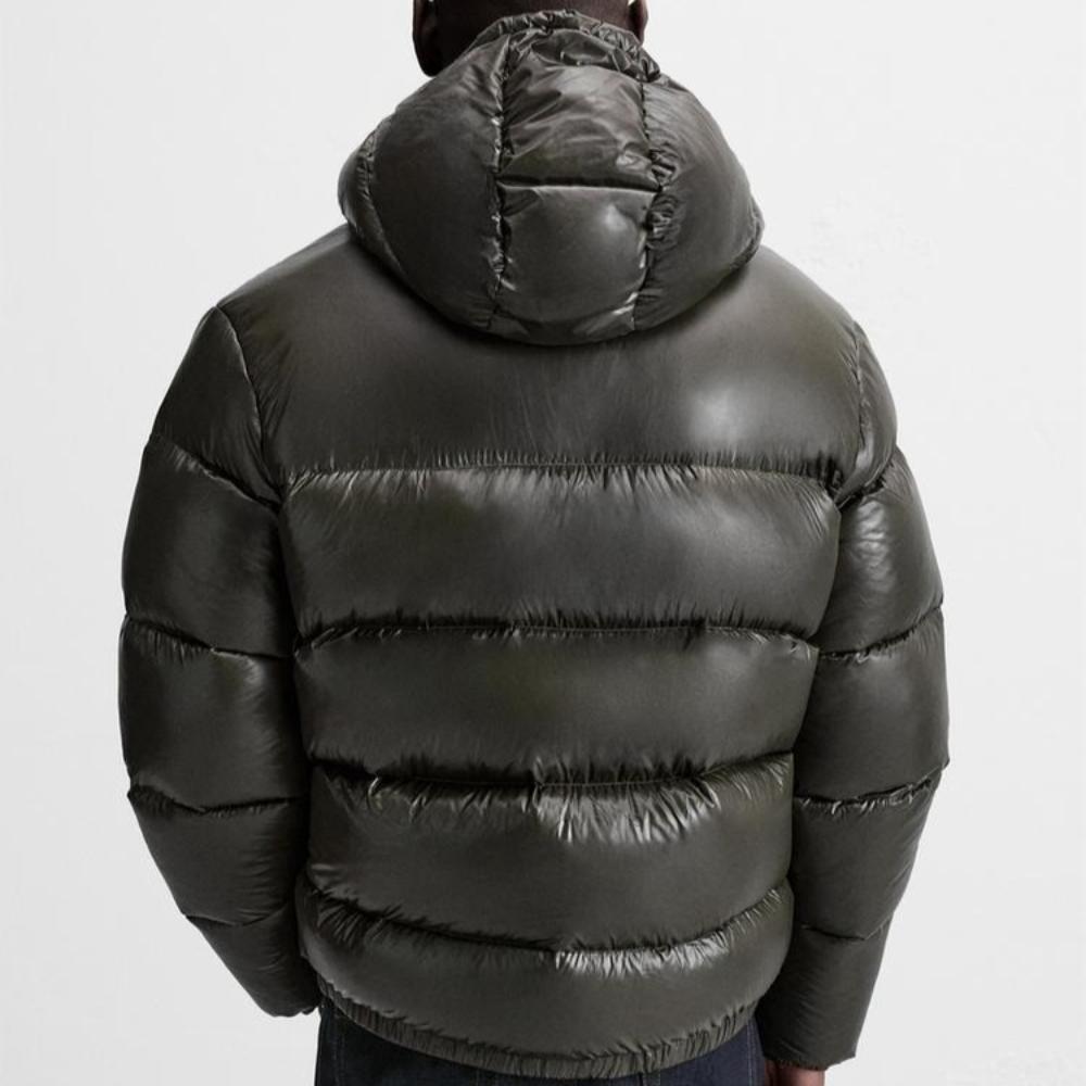 Evropská a americká zimní móda Jednoduché ležérní bundy s kapucí odolné proti chladu pro muže a ženy