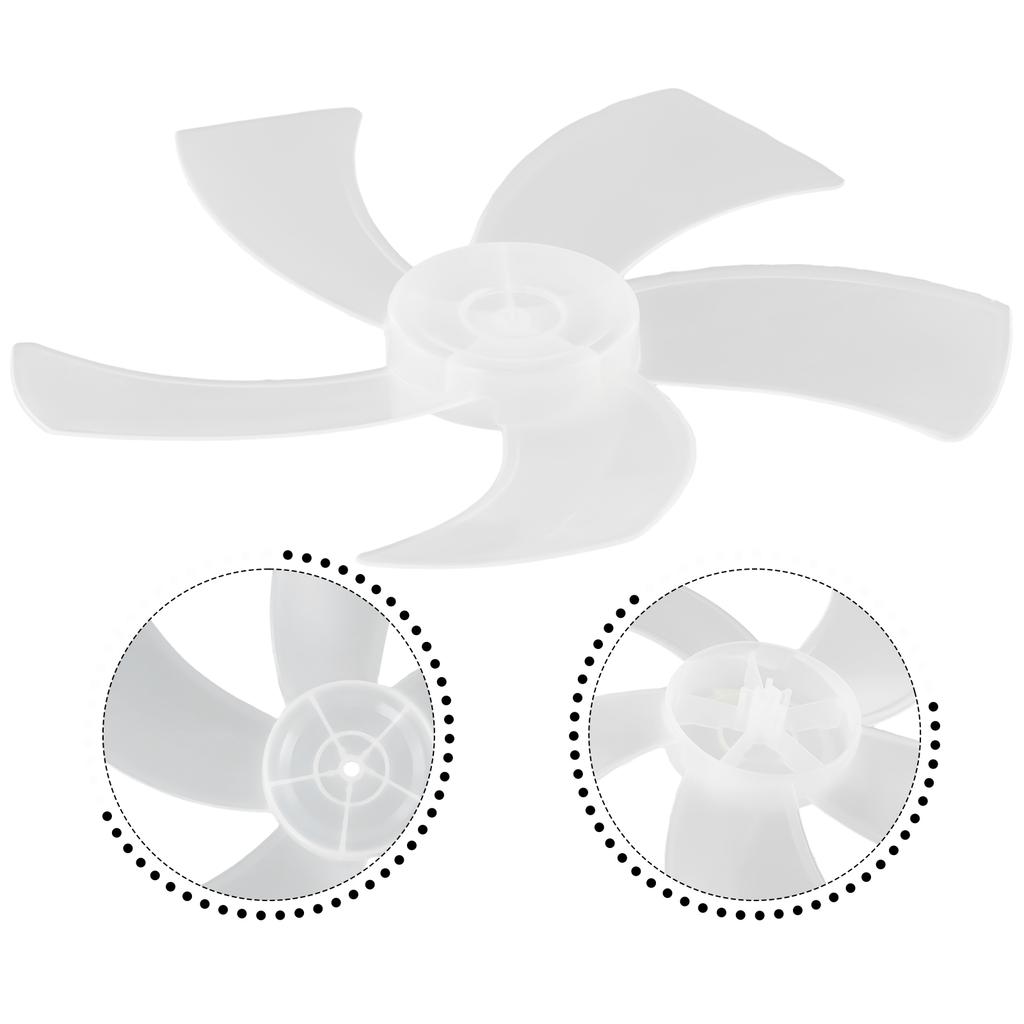 Replacement Fan Blade for 16 Inch Stand or Desk Fan Includes Nut Cover and Five Leaf Design for Low Noise Operation