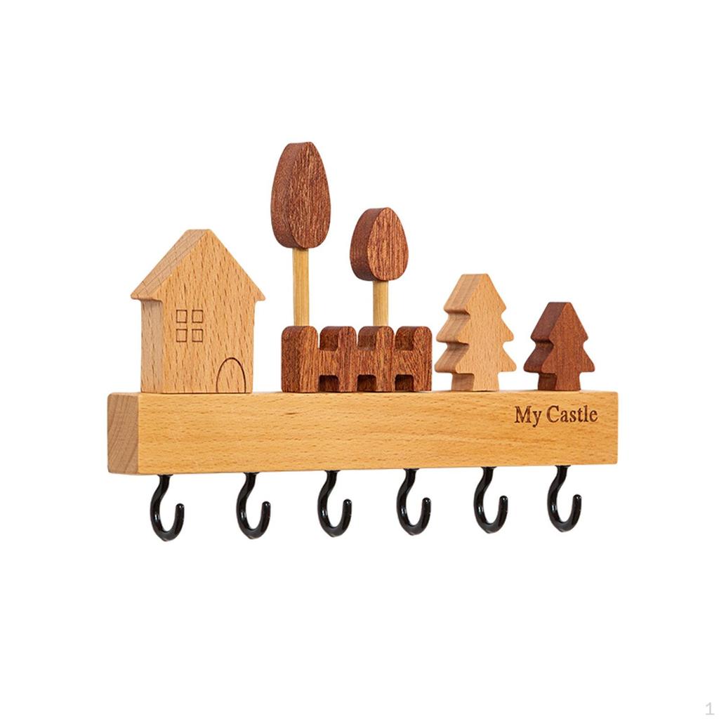 Key Holder Hooks Wall Hanger Rack Bathroom Bag Ornament Belt Office Doorway Bedroom Farmhouse