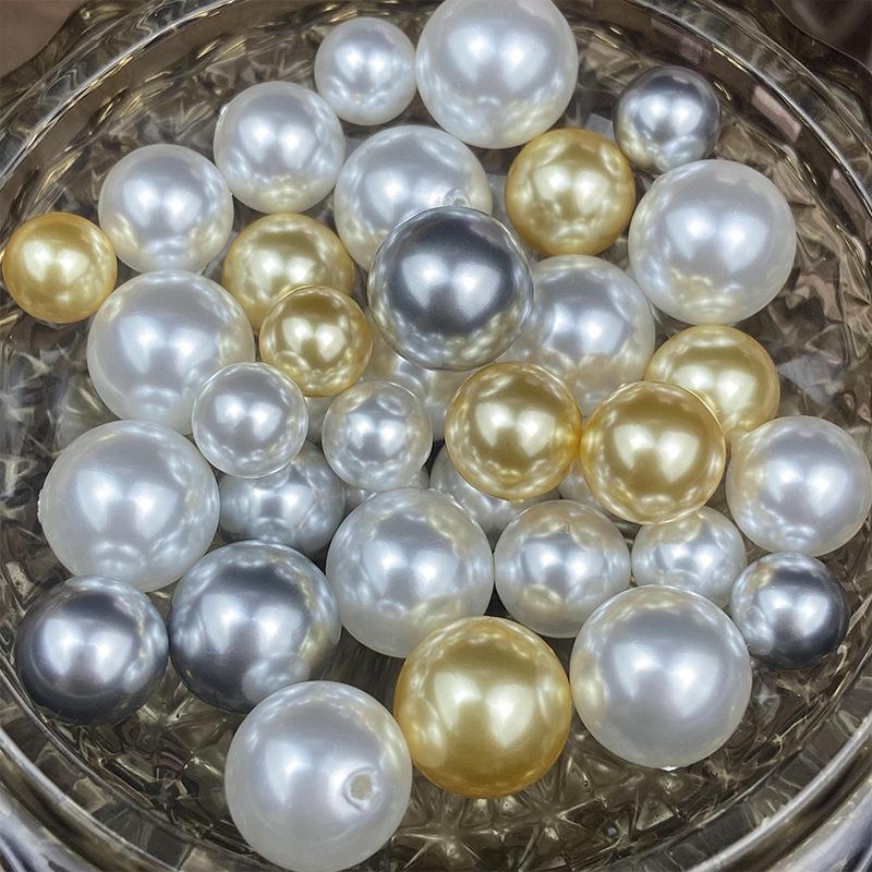 Szklane koraliki imitujące perły Shijia do biżuterii DIY: Kolczyki, wisiorki i pierścionki