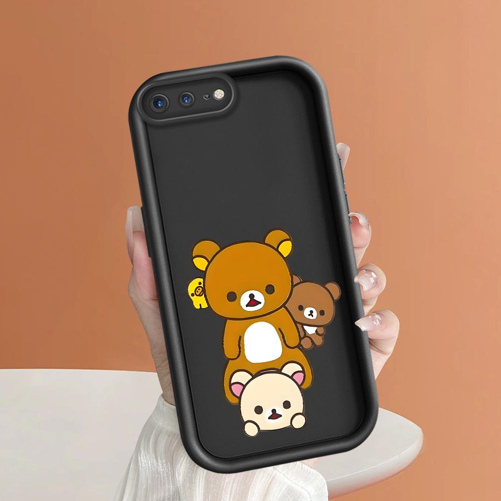 Cute Cartoon Bear Pattern Phone Case for iPhone Samsung Galaxy Xiaomi Redmi POCO HUAWEI Honor Shockproof Rubber Soft Flexible Cover Casing