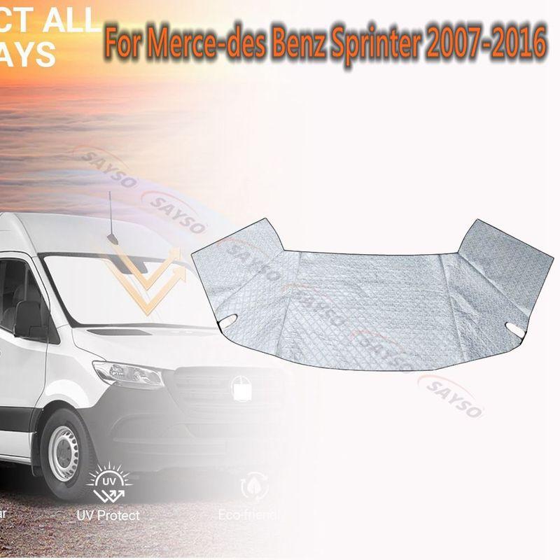 Windshield Cover For Mercedes-Benz Sprinter 2006-2018 / 2018-2025 VW Crafter, 600D Oxford Weatherproof Anti-Theft Snow Cover