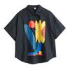 DIMANAF 2026 Plus Size New Summer Blouse Shirt Print Short Sleeve Casual Women Loose Tops Shirts Cotton