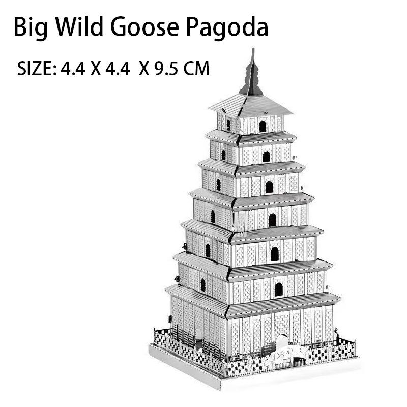 

3D металевий пазл - Модель архітектури Нотр-Дам та Замок Сплячої Красуні, Набір для складання, Ідеальний подарунок на день народження