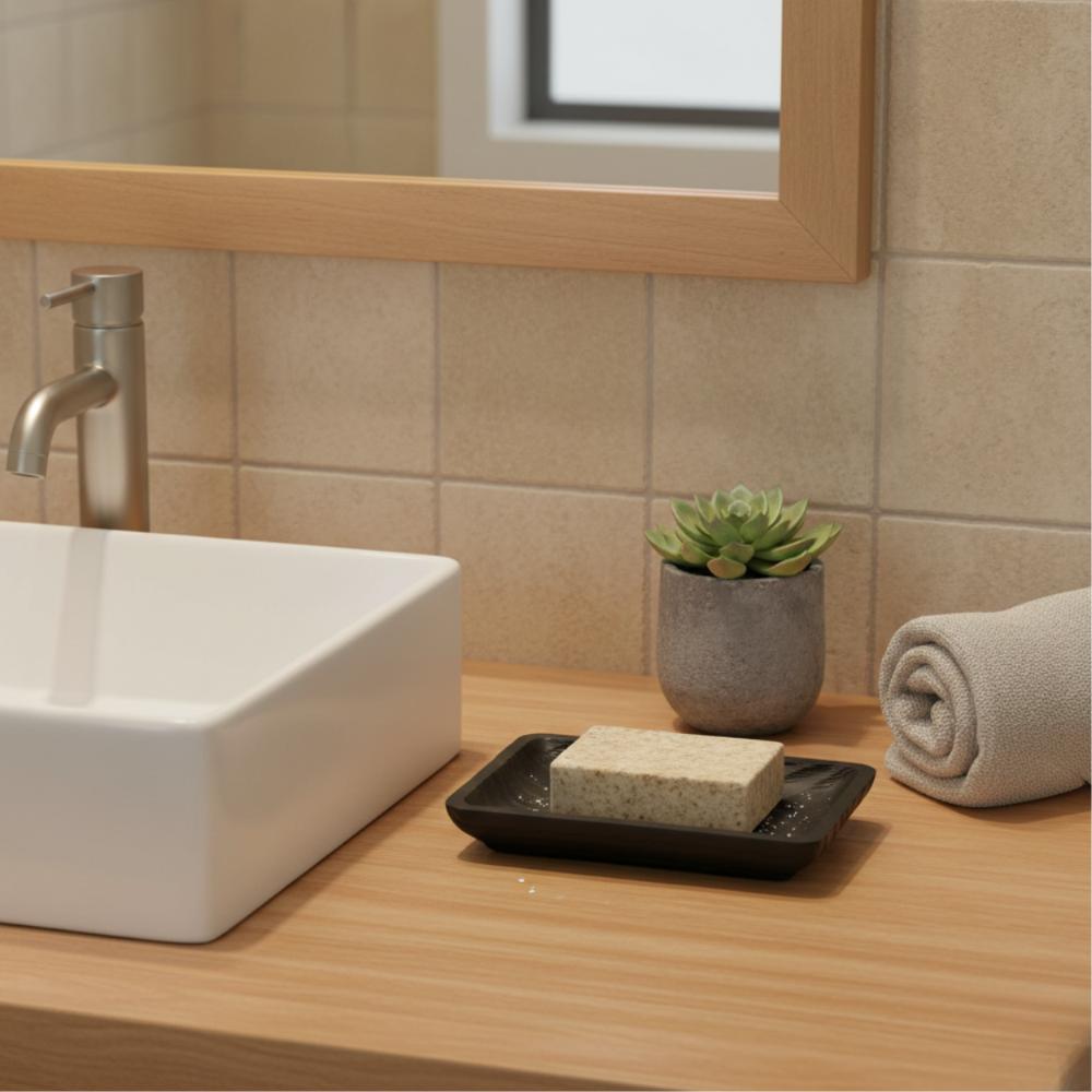 Morgan Bathroom Soap Dish Black