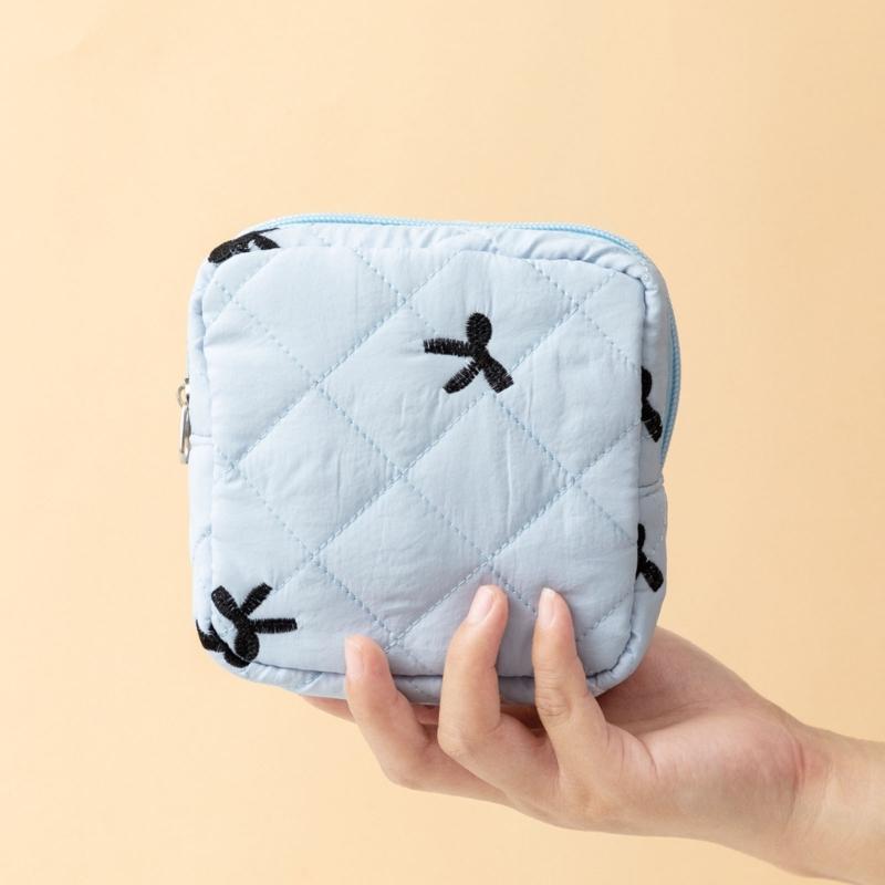 Sanitary Pad Storage Solution for Commuting and Trip Polyester Tampon Container Convenient Menstrual Product Holder