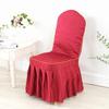 Printed Chair Cover Elastic Spandex Universal Wedding Chair Cover Hotel Catering Party Specific Skirt Style Cushion Anti Slip Protective Covers
