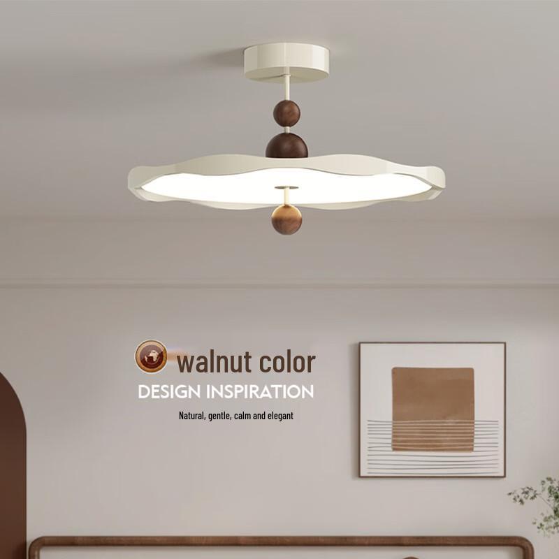 French Cream Style Vintage Wood Grain Emergency Light (Tmall Genie)