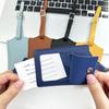 Women Men PU Leather Luggage Tag Suitcase Portable Label Baggage Boarding Bag Tag Name ID Address Holder Travel Accessorie