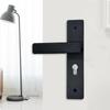 Silent Bearing Bedroom Door Lock Set With Handle For Wooden Doors, Manganese Steel Easy Install With Keys