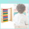 Wooden Childrens Early Education Abacus Frame With Tenlevel Counting For Math Learning And Skill Development