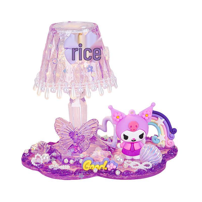DIY Crystal Night Light Desk Lamp Kit for Girls - Educational Toy & Creative Craft Set