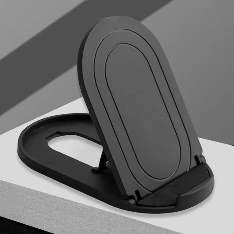 

2Pcs Mobile Phone Holder 6 Color Plastic Foldable Desktop Stand Portable Universal Tablet Phone Holder Bracket For Iphone Huawei чорний