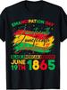 Juneteenth Black American Feedom 1865 Juneteenth Men Women T-Shirt