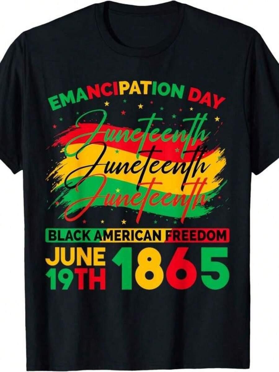 Juneteenth Black American Feedom 1865 Juneteenth Men Women T-Shirt S разноцветный