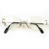 Great Glasses Trinity Two-Point Rimless Silver Mens Used