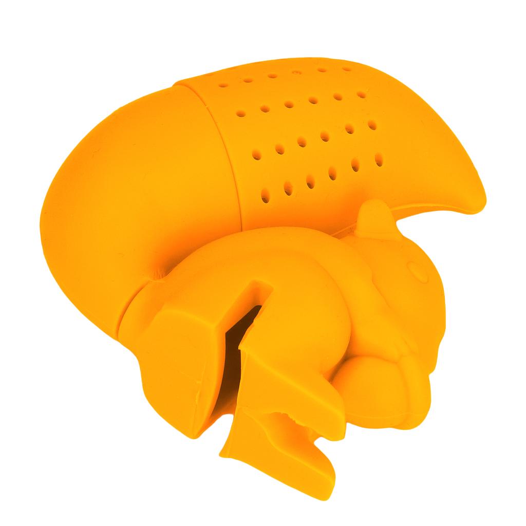 Food Grade Silicone Squirrel Shape Tea Strainer Cute Squirrel Shaped Tea Infuser Filter