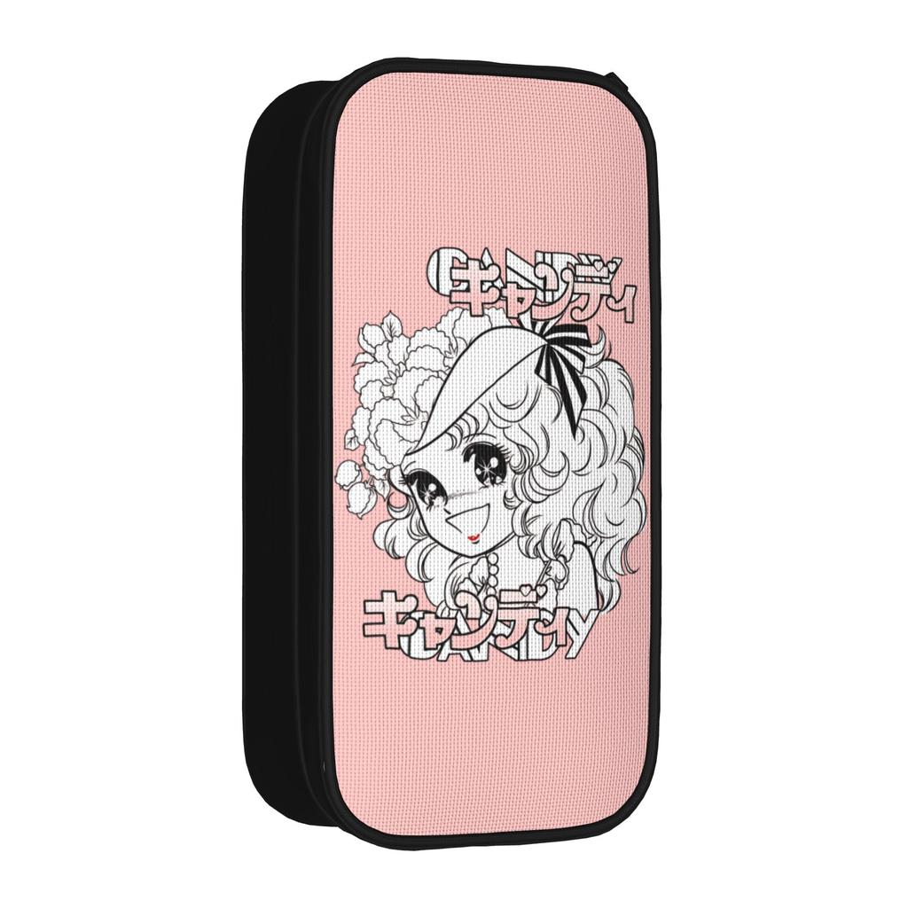 Classic Candy Candy Japanese Retro Pencil Case Anime Manga Pencilcases Pen Holder Girls Boys Large Storage Bag Gifts Stationery