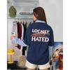 Locally Hated Cotton T-shirt  Men Women Loose Oversized Y2k Short Sleeve Same As Couple Tee Streetwear Sports Soft Top Female Male Clothing 