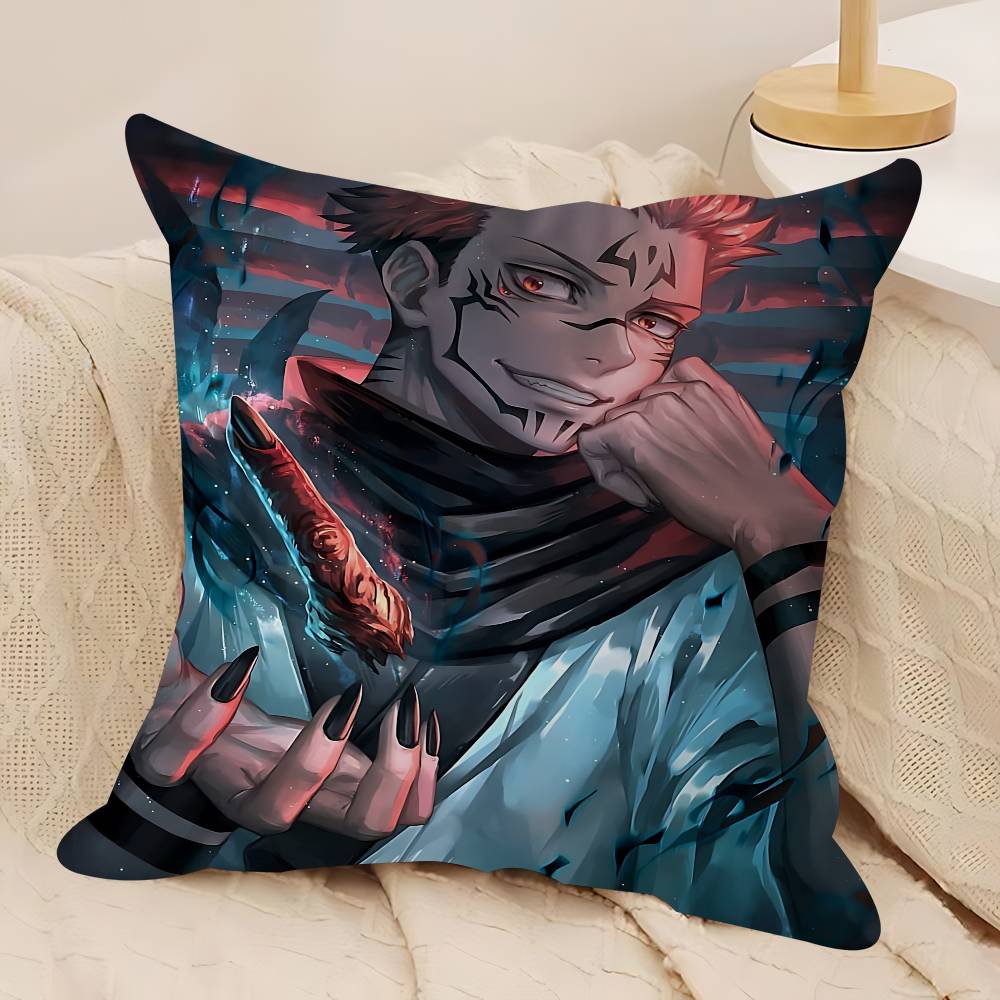 Anime Sukuna Personalized Pillow Dust Cover Bedroom Kids Party Decoration Pillowcase Birthday Children Gift