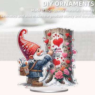 DIY 2D Flache Acryl Schreibtisch Diamond Art Kits Speziell geformter Bohrer 5D DIY Diamond Art Tischdekorationen für Erwachsene Anfänger