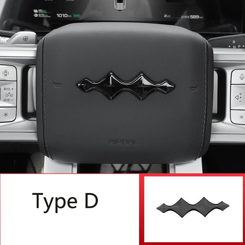 

For BYD Leopard Titanium7/8 2024 2025 Car Black Badge Car Logo Front and Rear External Accessories