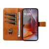 For Motorola Moto G75 5G Case Leather Geometric Line Wallet Phone Cover with Wrist Strap